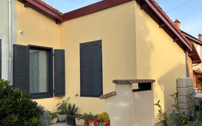 Chantier Ecothermic terminé dans le Puy-de-Dôme bénéficiant des aides de l’État dans le cadre d’un monogeste d’isolation des murs par l’extérieur.