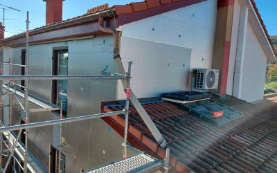 Chantier Ecothermic terminé dans le Puy-de-Dôme bénéficiant des aides de l’État dans le cadre d’un monogeste d’isolation des murs par l’extérieur.