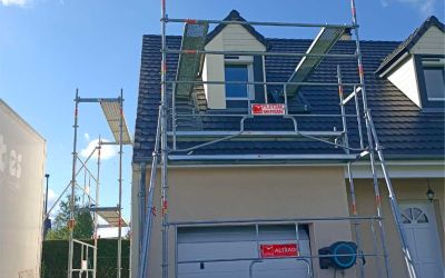 Ecothermic : Finition Crépi, couleur TUFFEAU BLOND. Chantier réalisé à BESSE-ET-ST-ANASTAISE (63)