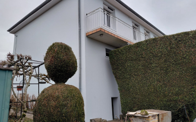 1er chantier d'isolation par l'extérieur de l'année 2026 pour l'équipe d'Ecothermic réalisé à Labrousse dans le Cantal.