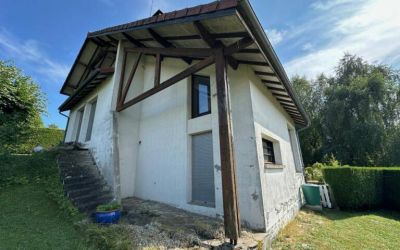 Chantier Ecothermic Aurillac Cantal réalisé à Jussac Isolation par l'extérieur